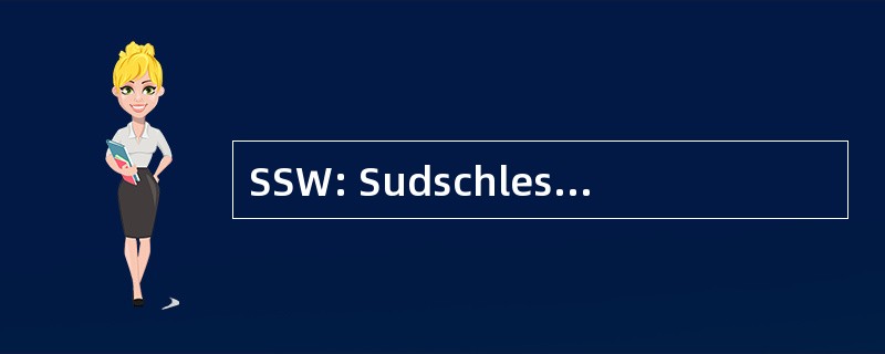 SSW: Sudschleswigscher Wahlerverband