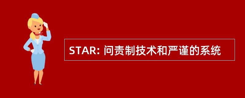 STAR: 问责制技术和严谨的系统