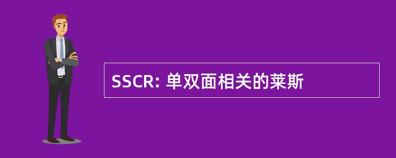 SSCR: 单双面相关的莱斯