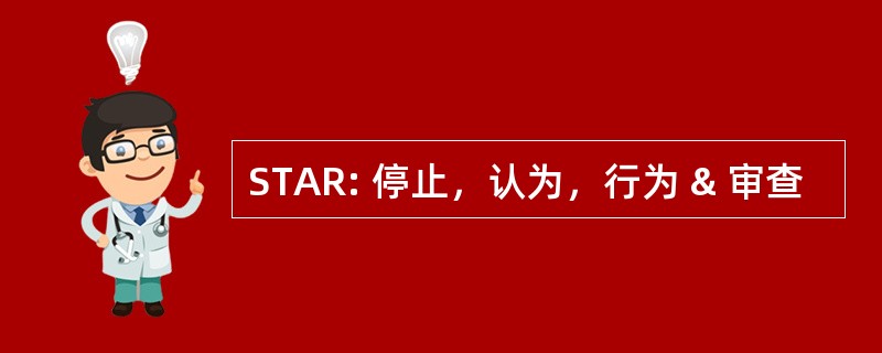 STAR: 停止，认为，行为 & 审查