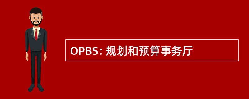 OPBS: 规划和预算事务厅