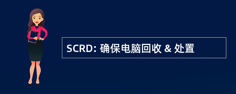 SCRD: 确保电脑回收 & 处置