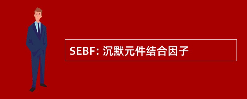 SEBF: 沉默元件结合因子