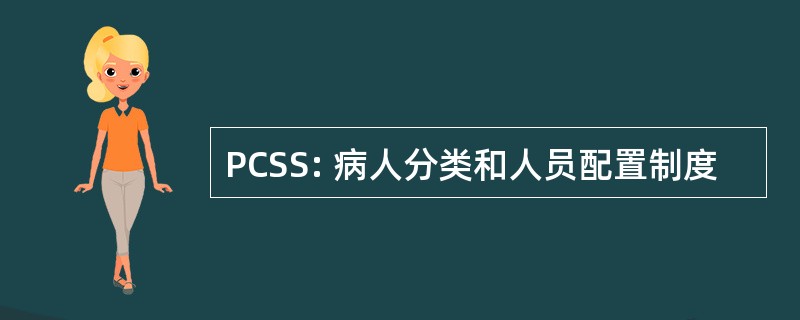 PCSS: 病人分类和人员配置制度