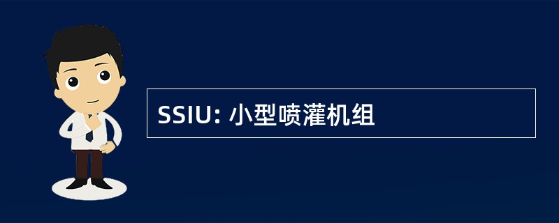 SSIU: 小型喷灌机组