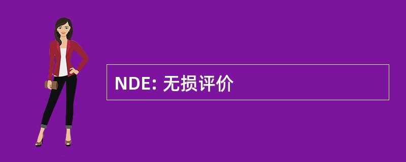 NDE: 无损评价