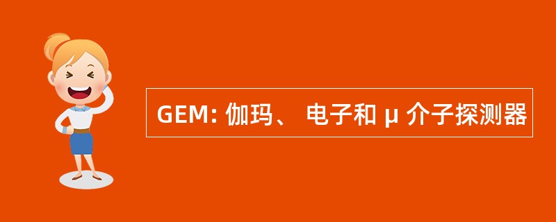 GEM: 伽玛、 电子和 μ 介子探测器