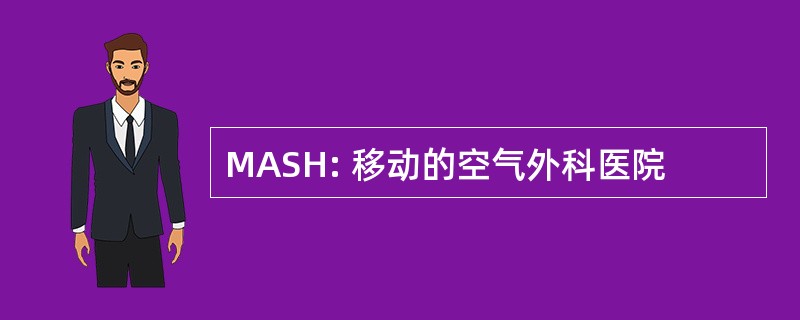 MASH: 移动的空气外科医院