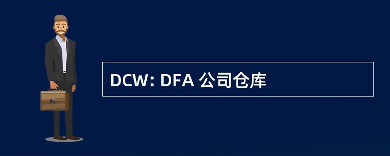 DCW: DFA 公司仓库