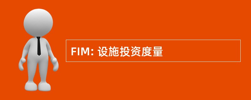 FIM: 设施投资度量