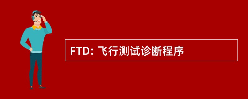 FTD: 飞行测试诊断程序