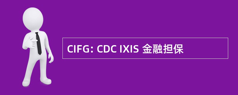 CIFG: CDC IXIS 金融担保