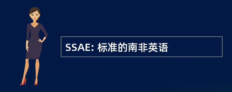 SSAE: 标准的南非英语