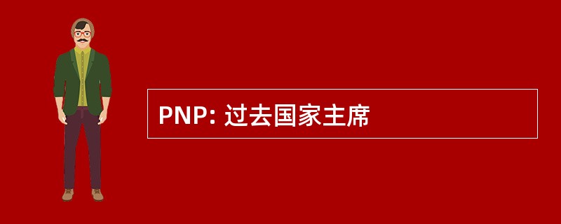 PNP: 过去国家主席