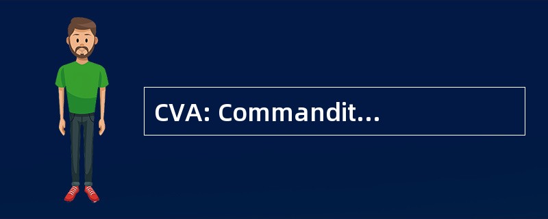 CVA: Commanditaire Vennootschap op Aandelen