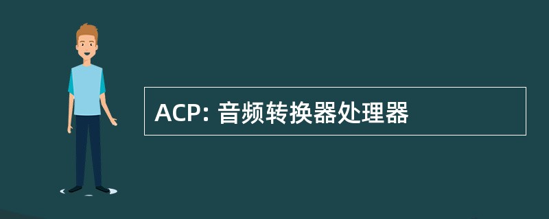 ACP: 音频转换器处理器