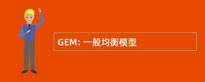 GEM: 一般均衡模型