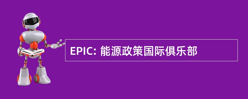 EPIC: 能源政策国际俱乐部