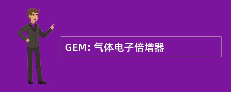 GEM: 气体电子倍增器