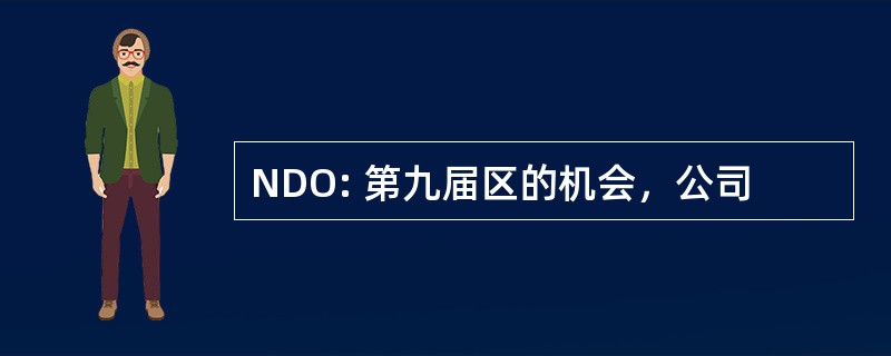 NDO: 第九届区的机会，公司