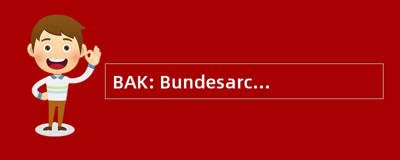 BAK: Bundesarchitektenkammer