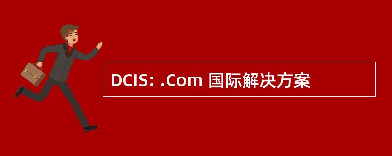 DCIS: .Com 国际解决方案