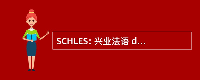 SCHLES: 兴业法语 d&#039;Hypotheques et 德社