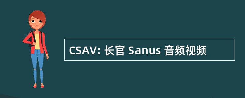 CSAV: 长官 Sanus 音频视频