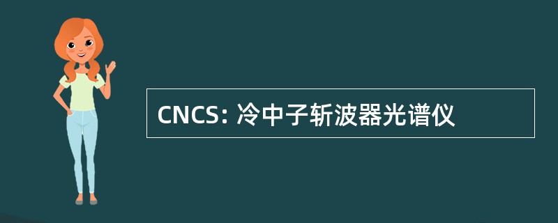 CNCS: 冷中子斩波器光谱仪