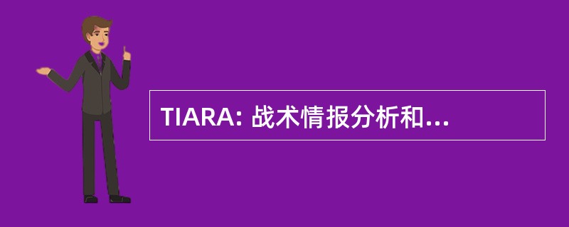 TIARA: 战术情报分析和报告应用程序