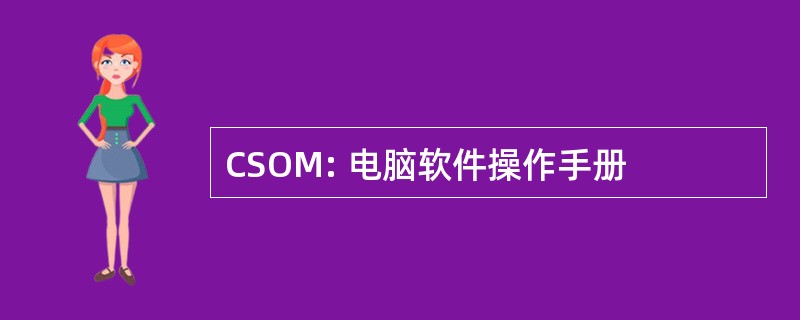 CSOM: 电脑软件操作手册