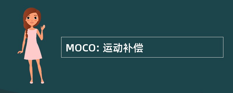 MOCO: 运动补偿