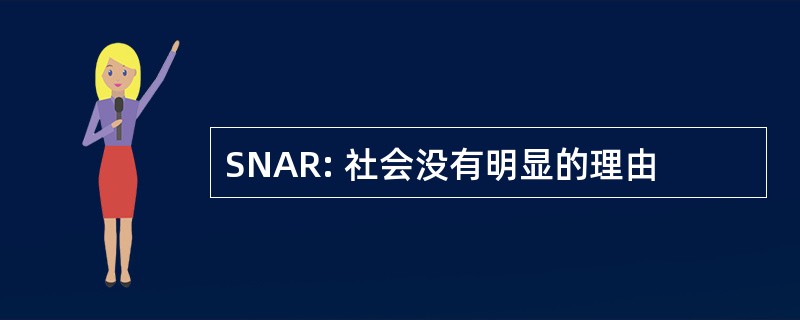 SNAR: 社会没有明显的理由