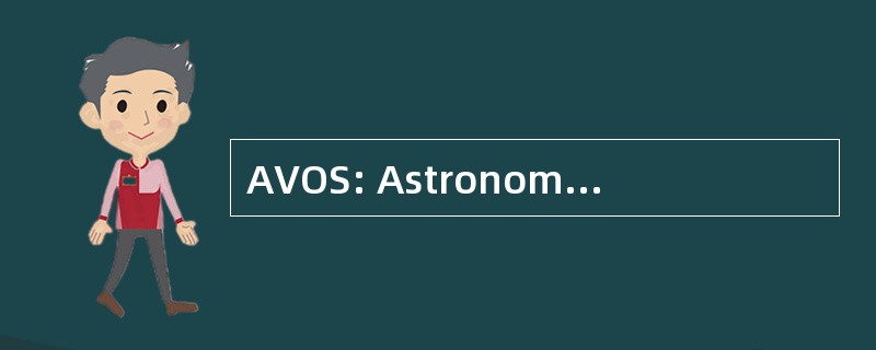 AVOS: Astronomische 以下德堡 Sternfreunde