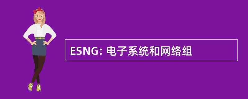 ESNG: 电子系统和网络组