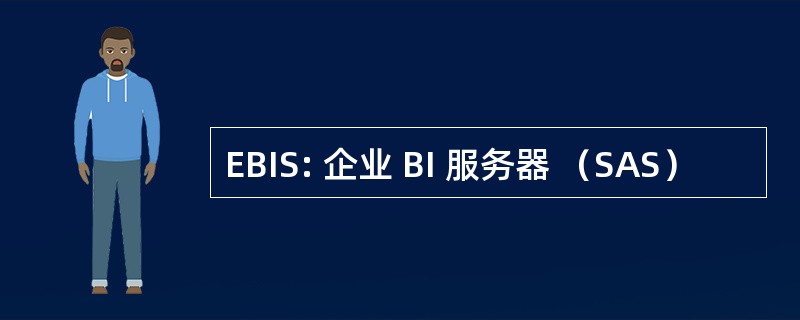 EBIS: 企业 BI 服务器 （SAS）