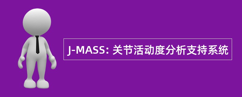 J-MASS: 关节活动度分析支持系统