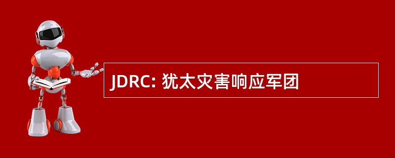 JDRC: 犹太灾害响应军团