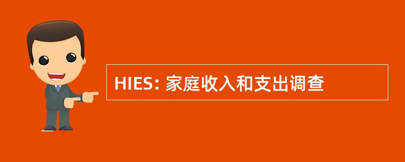 HIES: 家庭收入和支出调查