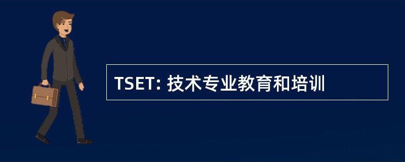 TSET: 技术专业教育和培训