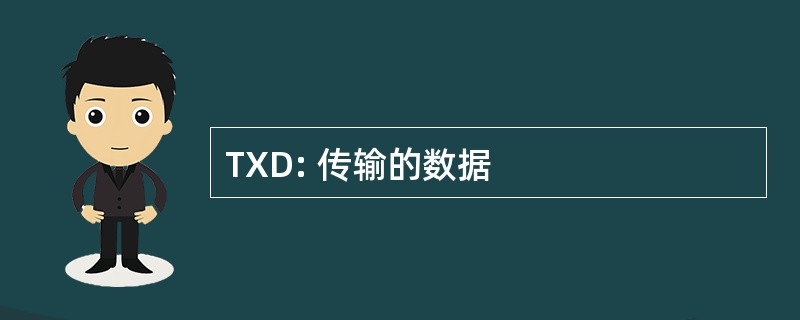 TXD: 传输的数据