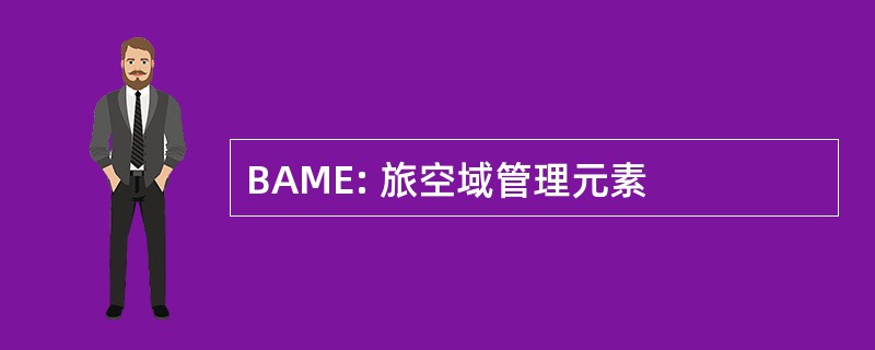 BAME: 旅空域管理元素