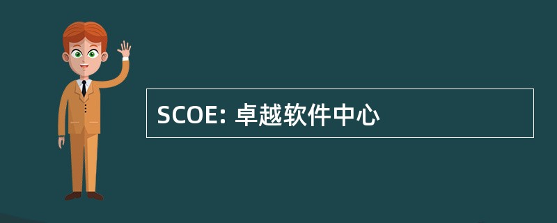 SCOE: 卓越软件中心