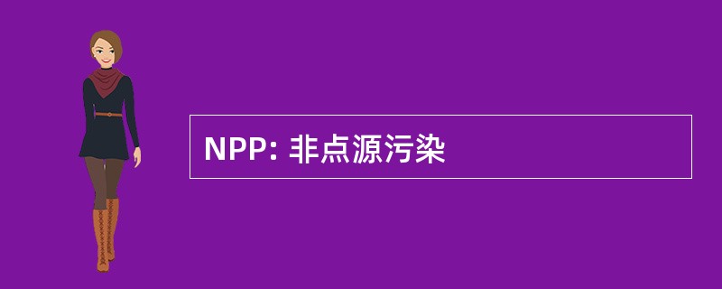 NPP: 非点源污染