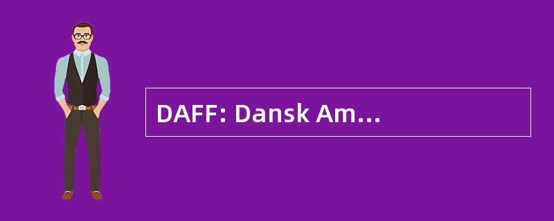 DAFF: Dansk Amerikansk Fodbold Forbund