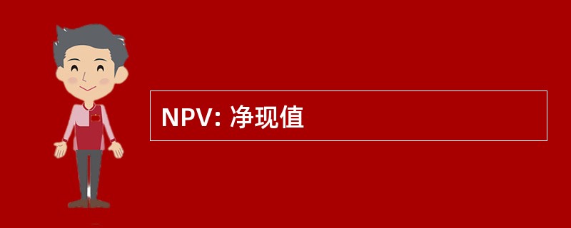 NPV: 净现值