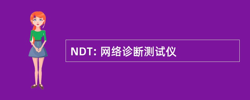 NDT: 网络诊断测试仪