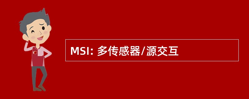 MSI: 多传感器/源交互