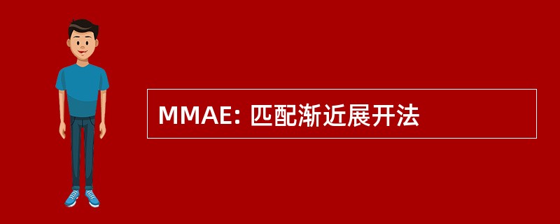 MMAE: 匹配渐近展开法