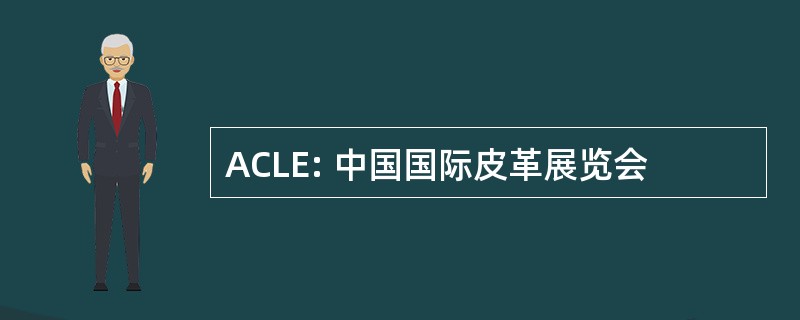 ACLE: 中国国际皮革展览会